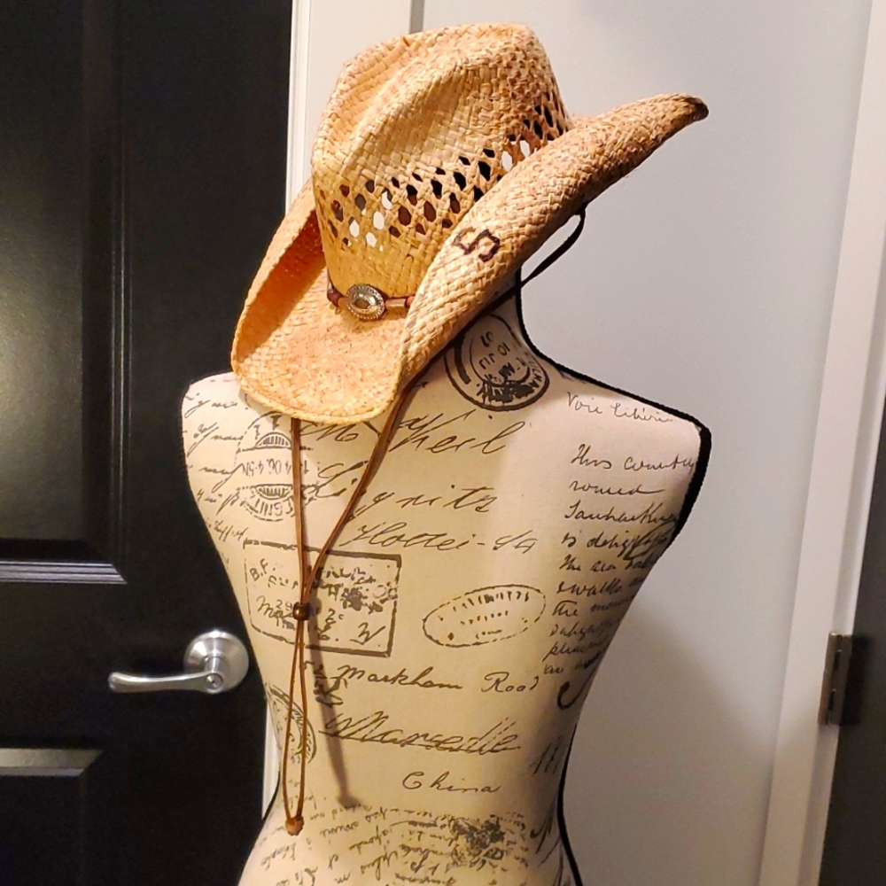 Stetson Hat with Leather Draw String